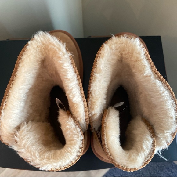 Style & Co. Womens Tan Suede Pull On Winter Boots Shoes - Picture 7 of 8